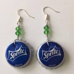 Sprite Bottle Caps Earrings